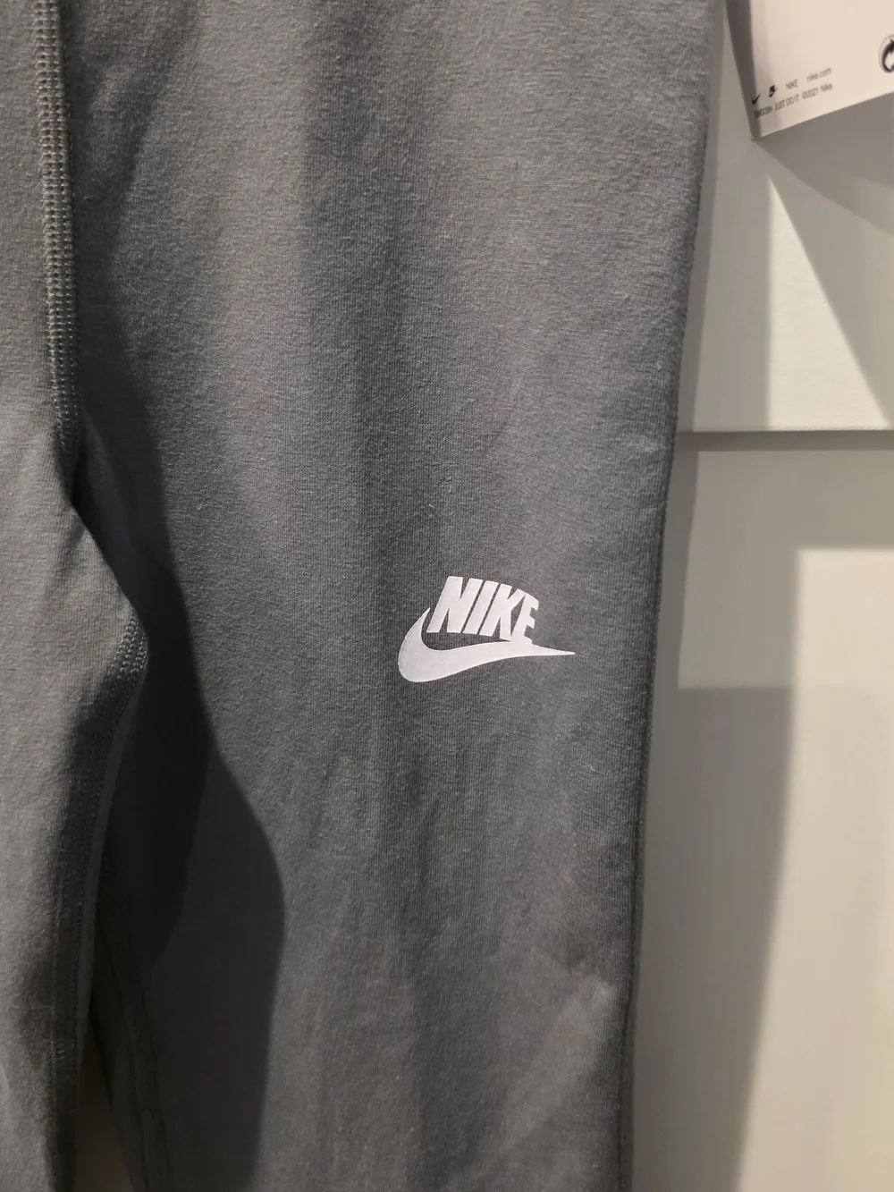 Nike Girl's Flare Leg Leggings NEW Gray High Rise Youth Kids Y2K